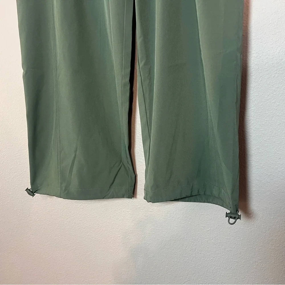 Victoria’s Secret PINK Parachute Cargo Trouser Pants Fresh Forest Green Large - Picture 7 of 13